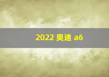 2022 奥迪 a6